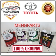 ORIGINAL TOYOTA AUTO TRANMISSION FLUID ,AUTO OIL T-IV CVT-FE CVT-TC ATF WS 4 LITER GUARANTEE 100% OR