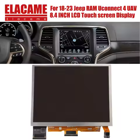 TDO-XGA0840J00001-V5 V4 V3 V2 V1 8.4" Uconnect 4C UAQ Car LCD Display Add Touch Screen Digiziter For