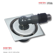 Karat Faucet ตะแกรงระบายน้ำทิ้งแบบเหลี่ยม (ฝาปิดกลมพร้อมข้อต่อท่อระบายน้ำเครื่องซักผ้า)  รุ่น KA-01-