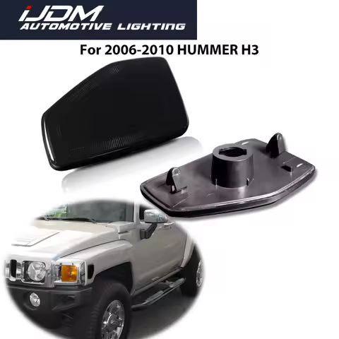 2PCS For Hummer H3 2005-2010 H3T 2009-2010 LED Turn Signal Lights Side Marker Repeater Reflector Lig