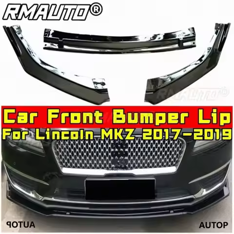 Car Front Bumper Lip Splitter Diffuser Spoiler Bumper Guard Protector Body Kit For Lincoln MKZ 2017-