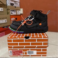 Nike Air Force AF 1af AF1 Mid Off-White Black Size US 8eur Eu41 Original Authentic New Original Ori