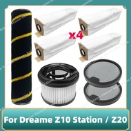 Compatible For Dreame Z10 Station / Z20 Parts Main Roller Brush Filter Dust Bag Replacement Accessor