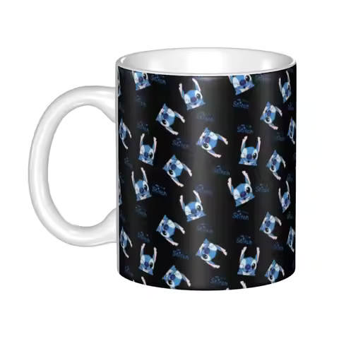 Lilo Stitch Cartoon Anime Manga Coffee Mugs DIY Personalized Ceramic Milk Tea Mug