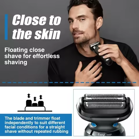 For Braun 5/7 Series 53B 73S Electric Shaver Replacement Head,Easily Attach Your New Shaver Head, Sm
