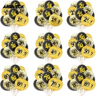 ARRIVEOK 12PCS Birthday Balloon, Latex 18th 30th 40th 50th 60th 30th BIrthday Balloons, Fashion DIY 