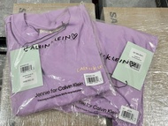 S  Jennie X Calvin Klein Cotton Jersey Baby Tee