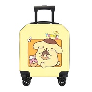 พิมพ์ลายความจุสูง logo กระเป๋าเดินทางเด็กนักเรียน 18 ตู้ขึ้นเครื่องนิ้วล็อครหัสกล่องรถเข็น *