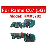 Original Charger Board Flex Cable For OPPO Realme C67 5G USB Charging Port board Fast charging board