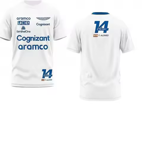 Aston Martin 2026 T-shirt Racing Team Training Suit Quick Dry Motorcycle Jersey Fernando Alonso 14 R