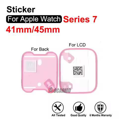 For Apple Watch Series 7 8 9 S8 S9 41mm 45mm Front LCD Screen Sticker And Back Cover Sticker Glue