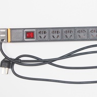 Industrial Aluminum Alloy PDU Cabinet Socket Power Strip Extension Cord Board PDU Power Socket PDU S