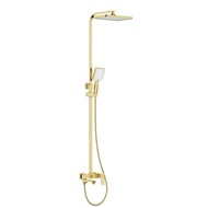 FRAP F2476-3 Complete Package Rain Shower Hot and Cold Water Bath GOLD