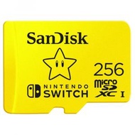 SanDisk - Nintendo MicroSD 256GB UHS-1 100M/R 90M/W Switch Card (SDSQXAO-256G-GN3ZN)