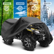 WANPX ATV Cover, Heavy Duty Waterproof 4 Wheeler Quad Bike Storage Cover, Durable Windproof Black Al