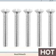 120 Pcs White Wall Plate Screws 1 Inch Long Slotted 6-32 Threads Switch Cover Screws Oval Head Mille