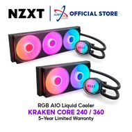 NZXT KRAKEN CORE 240 / 360 240mm / 360mm RGB AIO LIQUID COOLER
