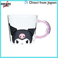 【from japan】  Onishiken SANRIO CHARACTERS Glass mug KUROMI Size: approx. φ8.9 D13 H8.5 SRG-2802