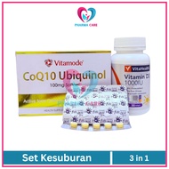 [PAKEJ KESUBURAN 3 IN 1] COQ10 VITAMIN D3 FOLIC ACID
