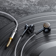 FiiO HiFi Earphones FF3S/FF5 Flat Headphones Mobile Phone Earphones Replaceable Cable Bass Boosted A