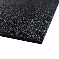 ABS Black Plastic Sheet 24" X 48" X 0.0625" (1/16") 2x4 ft, Black Haircell, for Automotive, Hobby, D