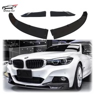 4 PCS 2013 2014 2015 2016 2017 2018 2019 For BMW 3 Series GT F34 Car Front Bumper Spoiler Lip Splitt