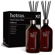 HETRAS Premium Diffuser – Hotel Wood (500ml × 2 Bottles) / GD Pick!