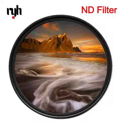 ND32 ND64 ND400 Nd1000 Nd2000 ND Glass Neutral Density Lens Filter 37/49/52/55/58/62/67/72/77/82 Mm 