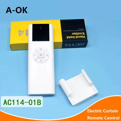A-OK Motor AC114-1 Electric Curtain Remote Control Single Channel Single Control RF433 Wireless Tran