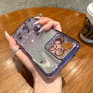 Fashion✈ Luxury Glitter Eternal Flower Diamond Clear Plating Case For MOTO G Stylus Play Edge 60 FUS