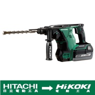 【台北益昌】 HIKOKI 雙電 2.6AH 36V 無刷 四溝 鎚鑽 28mm DH36DBL 公司貨