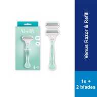 Gillette Venus Smooth Sensitive Razor 3 Blades - Razor + Razor Refill 1's