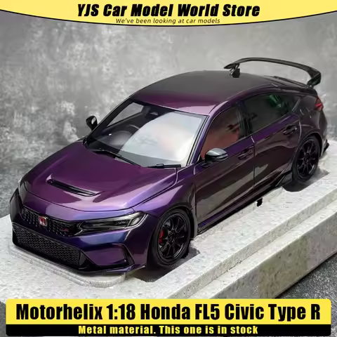 Motorhelix 1:18 MH Honda FL5 Civic Type R Car model Sports car static decoration holiday gift collec
