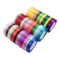25yards6mmHandworksilkSatinRibbonBowForCraftsDIYChrismas