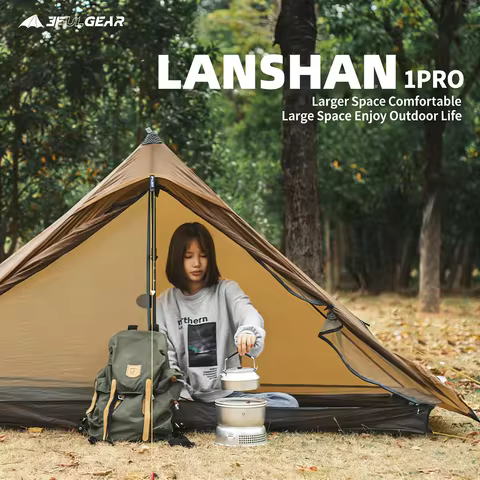 3F UL GEAR 2026 New Version Lanshan 1 Pro Tent 3/4 Season 260*100*120cm 2 Side 20d Silnylon 1 Person