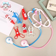 Flym 7Pcs Kids Play Doctor Game Early Educational Toys Pretend Doctors Kit Child Stethoscope Cosplay