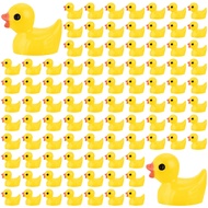 240 Pieces Mini Resin Ducks, Yellow Tiny Duck Figurines Bulk for Garden Micro Landscape Aquarium Dol