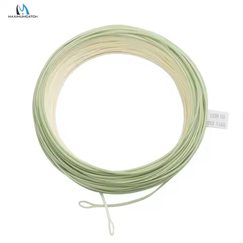 Maximumcatch 90FT Trout Fly Fishing Line 4/5/6wt Beige/Sage Weight Forward Floating Fly Line With We