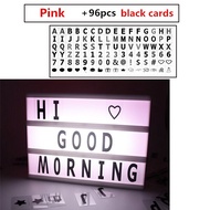 LED Lightbox DIY Cinema LETTER A5 A6 Sign LED Light Letters Words Custom Message Light Box Lightbox 