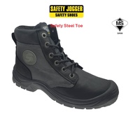 SAFETY JOGGER Men's SIRIM Mid Cut Steel Toe Safety Boots S96-9929-Black