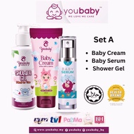 YOUBABY - Baby Cream+Baby Shower | Baby Cream+Baby | Baby Cream+Baby Shower+Baby | Resque Set | B