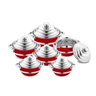 PCS Set Pot 4/Soup Pot Yuta 6/3 High Lid Cross-Border Set Pot Milk Pot/Set Pot 5 Export Cooking Pot 