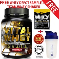 Whey Protein Halal – Vital Whey 1kg/2.2lbs Whey Isolate With 24g Protein 33 Servings - Fast Muscle R