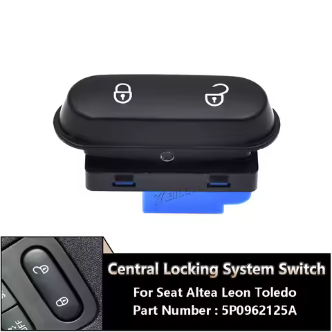 New Door Lock/Unlock Switch Button Fit For 2004 2005 2006-2015 Seat Altea Leon Toledo 5P0962125A 5P0