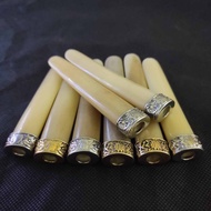 once pipa rokok tulang gading import way kambas variasi alpaka 10 cm termurah