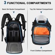 50L Waterproof Backpack For Ski Backpack Large Capacity Carrying Breathable Skiing Boot