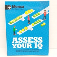 Assess YOur IQ Puzzle Game Book Brain Teaser English Second Hand Soft Cover Flaws