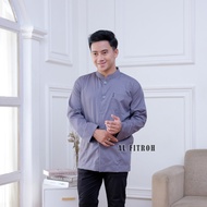 GROSIR Baju Koko Pria Dewasa Bahan Tatun Toyobo  Grade A Lengan Panjang  Model Polos Saku samping