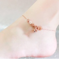 Titanium Anklet 5 Coins + Bell