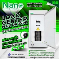 Nano ตู้โหลด เซ็นเตอร์ 3 เฟส แบบ ปลั๊กออน Main  MAX 125A ตู้เปล่า ไม่รวมเบรคเกอร์ ตู้เมน PLUGON  NLP